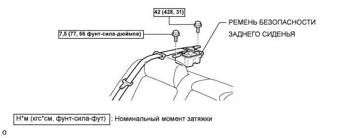 Lexus GS450h GWS191.Ремни Безопасности.Устройство Снижения Натяжения Ремня Безопасности.Задний Ремень С Катушкой И Преднатяжителем В Сборе  Узлы И Детали