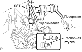 Lexus GS450h GWS191.Оси.Система Осей.Ступица Заднего Колеса  Снятие