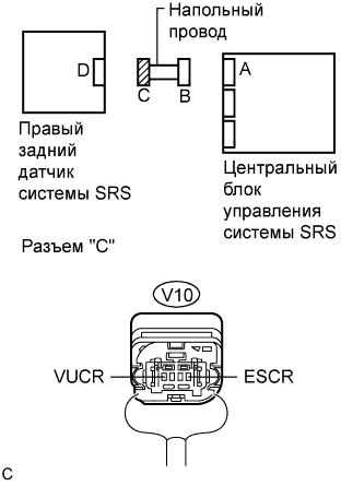 Lexus GS450h GWS191.Дополнительная Система (Пассивной) Безопасности.Система Подушек Безопасности.
Dtc
  B1630/23  Неисправность Цепи Правого Заднего Датчика Системы Srs