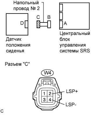 Lexus GS450h GWS191.Дополнительная Система (Пассивной) Безопасности.Система Подушек Безопасности.
Dtc
  B1653/35  Неисправность Цепи Датчика Положения Сиденья