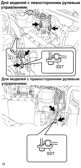 Lexus GS450h GWS191.Управление Тормозами.Тормозная Система С Электронным Управлением.Блок Управления Рабочими Цилиндрами Тормозов  Снятие