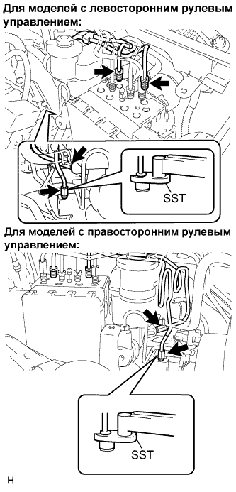 Lexus GS450h GWS191.Управление Тормозами.Тормозная Система С Электронным Управлением.Блок Управления Рабочими Цилиндрами Тормозов  Установка