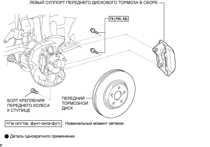 Lexus GS450h GWS191.Оси.Система Осей.Болт Крепления Переднего Колеса К Ступице  Узлы И Детали