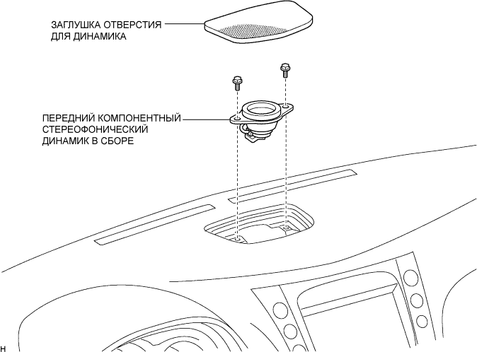 Lexus GS450h GWS191.Аудиовизуальная Система.Аудиовизуальная Система.Передний Компонентный Стереодинамик  Узлы И Детали