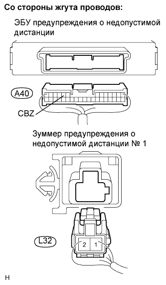 Lexus GS450h GWS191.Помощь При Парковке Мониторинг.Система Помощи При Парковке Lexus, Основанная На Применении Датчиков.Система Помощи При Парковке Lexus, Основанная На Применении Датчиков  Цепь Зуммера Предупреждения О Недопустимой Дистанции № 1