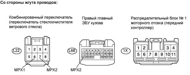 Lexus GS450h GWS191.Мультиплексная Связь.Мультиплексная Система Передачи Данных.
Dtc
  B1278  Прекращение Обмена Данными С Эбу Комбинированного Переключателя