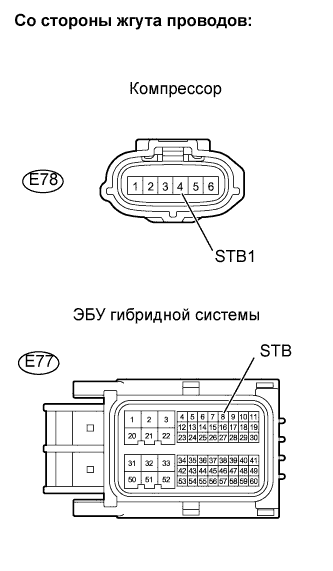 Lexus GS450h GWS191.Кондиционирование Воздуха.Система Кондиционирования Воздуха.
Dtc
  B1473/73  Нарушение Работы Инвертора Системы Кондиционирования – Неверный Сигнал Запуска