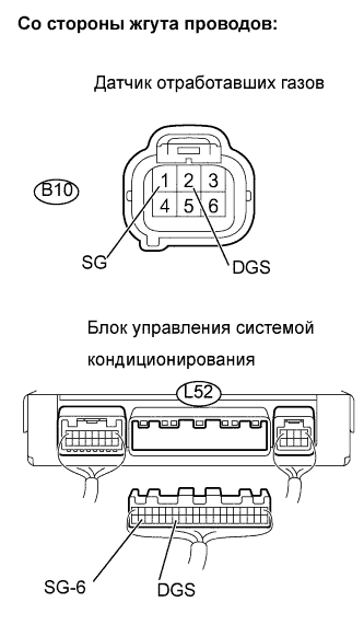 Lexus GS450h GWS191.Кондиционирование Воздуха.Система Кондиционирования Воздуха.
Dtc
  B1418/18  Цепь Датчика Отработавших Газов