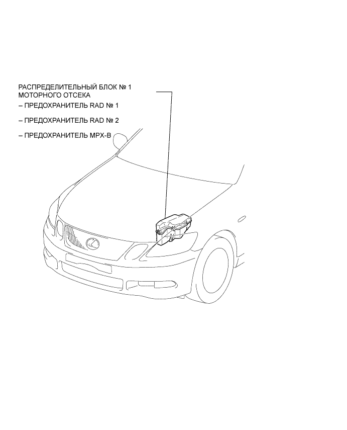 Lexus GS450h GWS191.Аудиовизуальная Система.Аудиовизуальная Система.Аудиовизуальная Система  Расположение Деталей