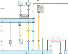 Remote Control Mirror (w/ Seat Position Memory RHD). Colored wiring diagrams. Lexus IS250